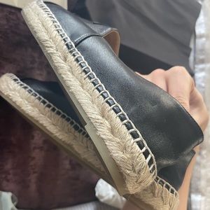 Chanel lambskin black espadrilles size 39 never worn!